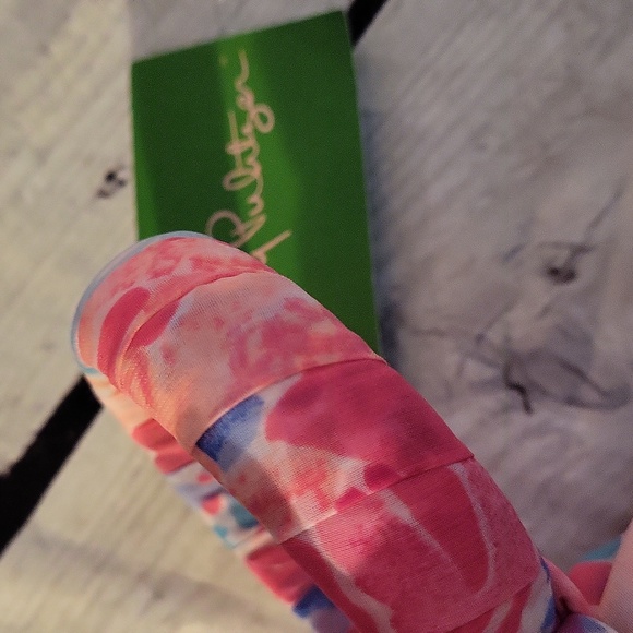Lilly Pulitzer Fabric Wrapped Bangle One Size - Picture 4 of 4